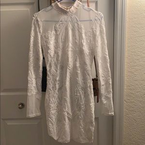 VIP Night Sequin Dress (Ivory)